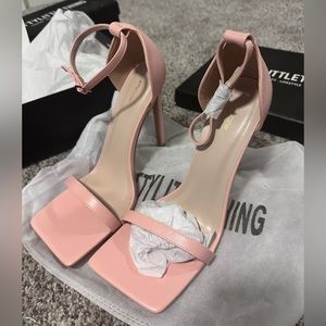 Pink Pretty Little Thing Square Toe Heel